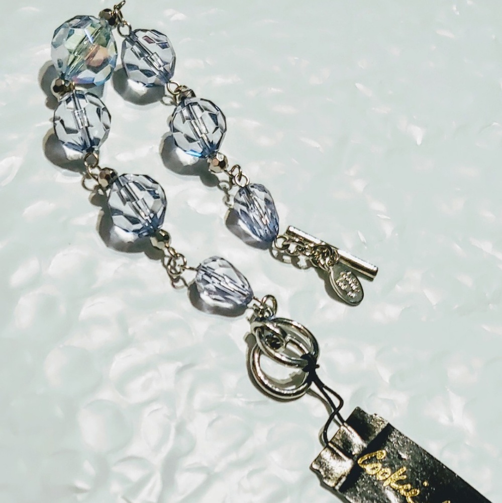 Retired Cookie Lee Crystal Toggle Bracelet